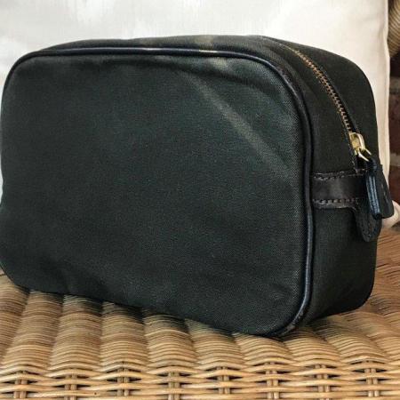 Image 1 of Pickett of London man's brown canvas wash bag. Can post.