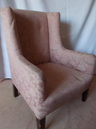 Image 4 of 1920's Wing back childs lounge armchair very rare