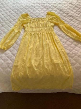 Image 2 of Lemon midi dress - square neck- size 14-16