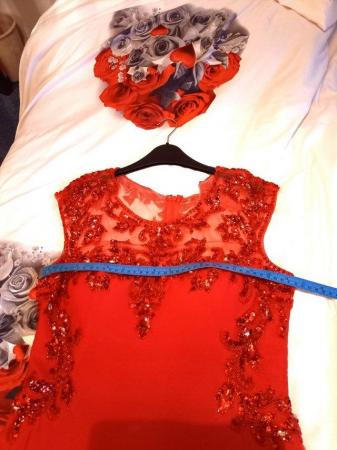 Image 2 of Long Maxi Red Dress - Sleeveless