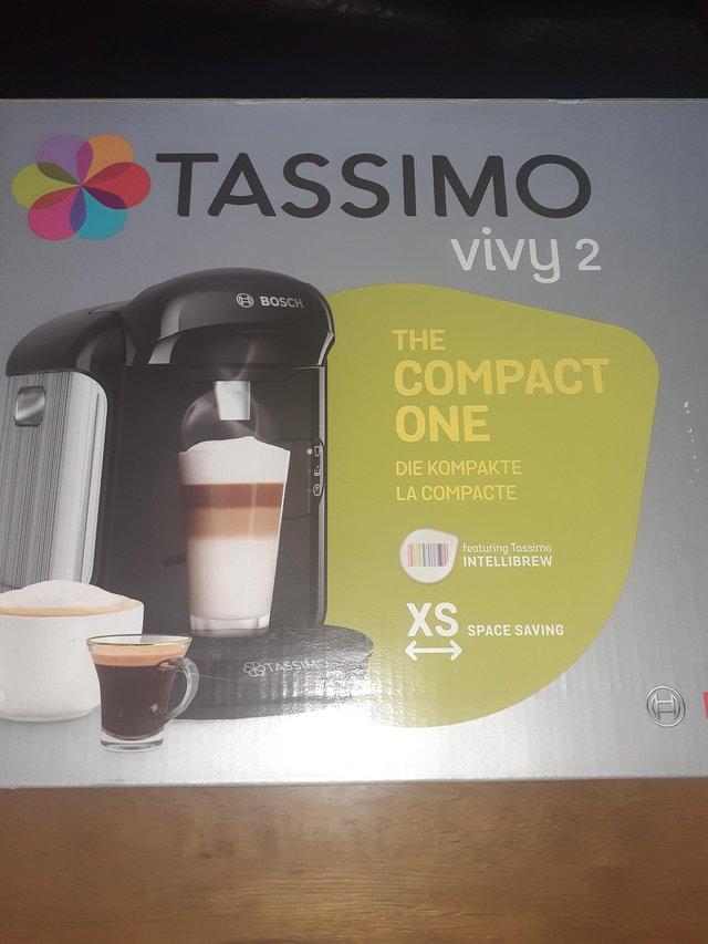 Preview of the first image of Tassimo coffee machine as new.