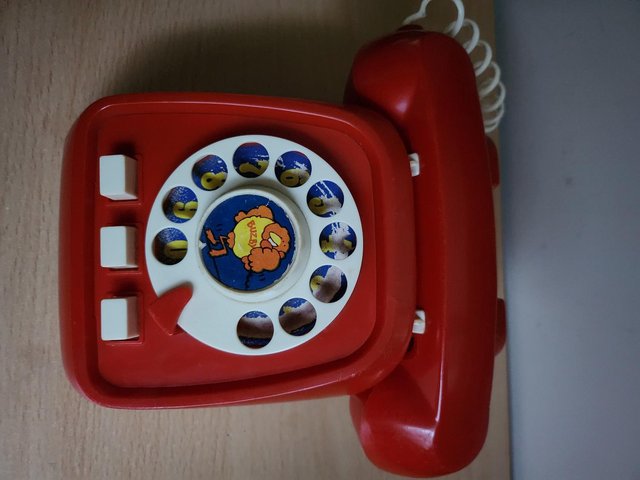 Preview of the first image of Rare Vintage 1970's BUZBY Talking Telephone (Not working).