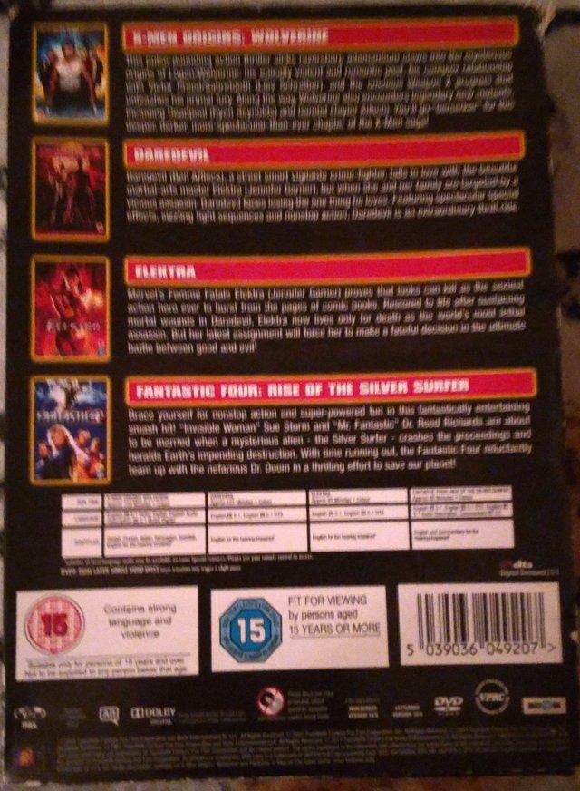 Preview of the first image of Marvel 4 Film Collection DVD Box Set.