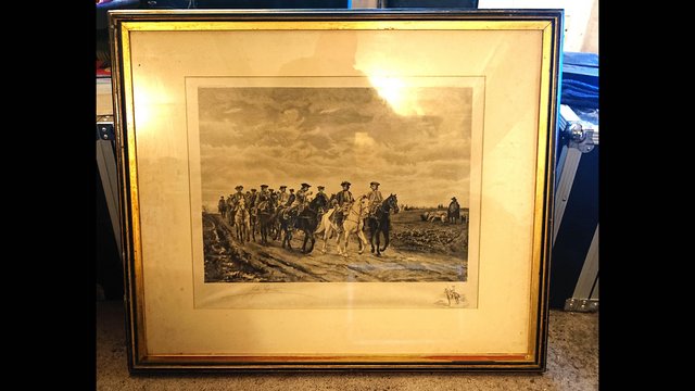 Preview of the first image of Ernest Messonier 1866 / Etching Jules Jacquet Signed Print.