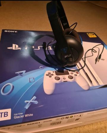 Image 3 of PlayStation 4 Pro 1TB  Games Console , 1 Game & Headphones