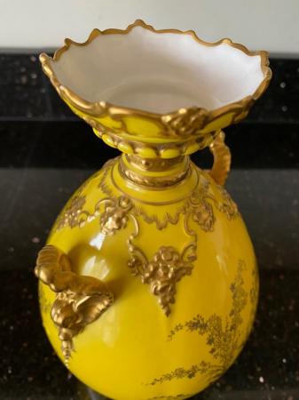 Image 3 of ROYAL CROWN DERBY, RARE VASE DATED:1896