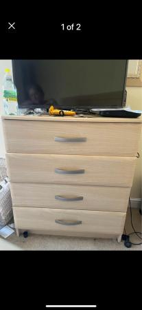 Image 3 of 2 x chest of drawers (cream)