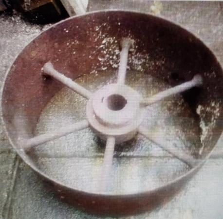 Image 3 of wheel big broader belt pully vintage  wheel of a industrial