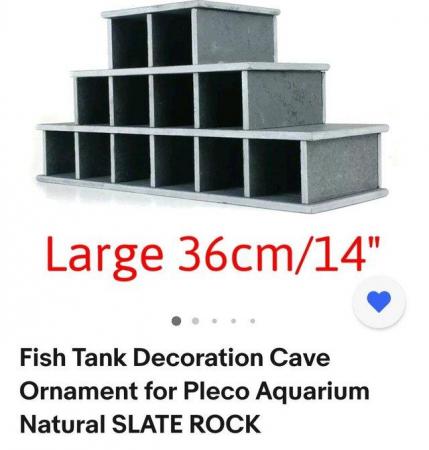 Image 1 of Brand new, large aquarium slate cave