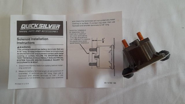 Image 3 of Quick Silver Start solenoid kit