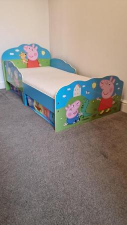 Image 3 of Peppa Pig Toddler Bed + Silentnight Mattress