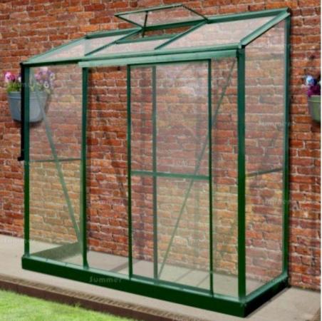 Image 1 of *NEW*Lean-to Greenhouse. Toughened Glass.Powder coated frame
