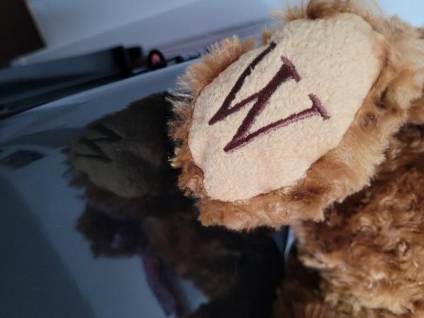 Image 3 of WH Smiths 'William' teddy bear with Union Jack neck ribbon