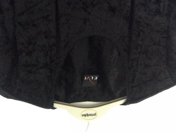 Image 1 of Elvi black crushed velvet dress