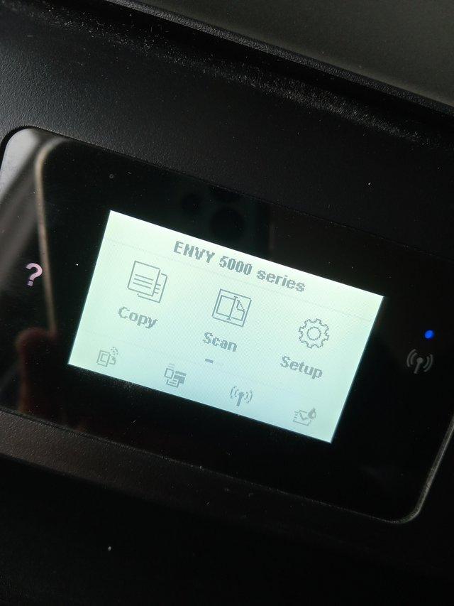 Preview of the first image of All in one HP Printer in black.