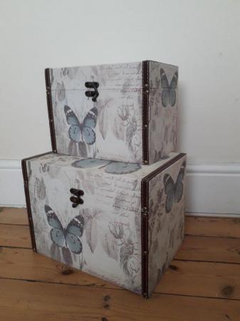 Image 8 of SET OF TWO STORAGE BOXES / TRUNKS