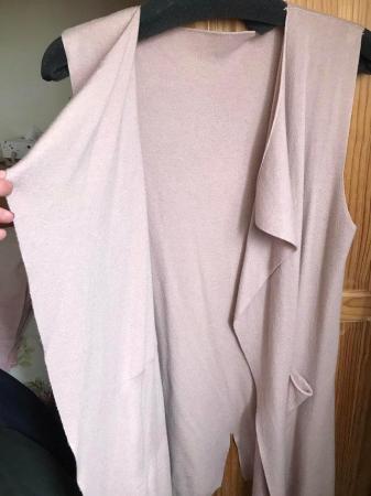 Image 1 of Beautiful dusky pink gilet with pockets