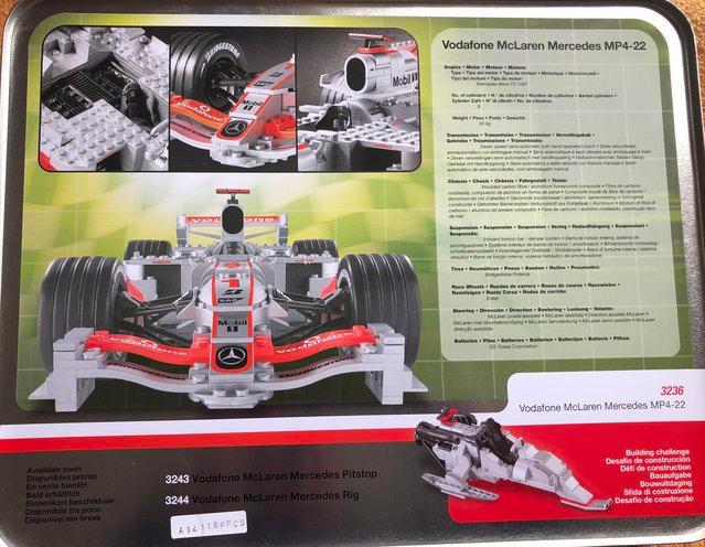 Preview of the first image of Mega Bloks McLaren MP4-22 Formula 1 car.