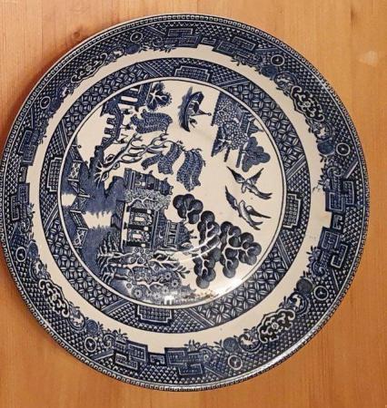 Image 1 of Willow pattern saucer