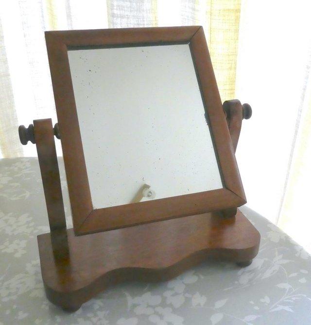 Preview of the first image of Small antique Victorian dressing table mirror.