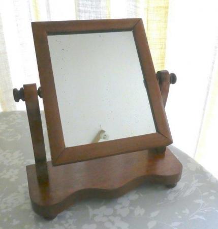 Image 1 of Small antique Victorian dressing table mirror
