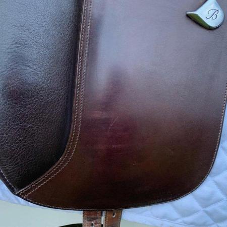 Image 2 of Bates 15 inch dressage saddle (S3098)