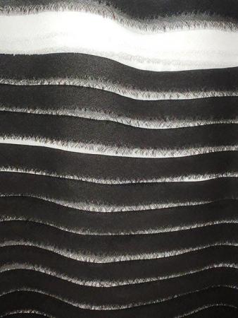 Image 7 of New Phase Eight UK 12 Raw Edge Detail Dress Black & White