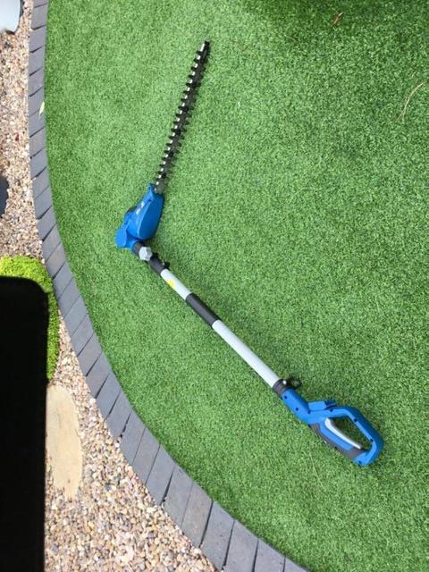 Preview of the first image of 18volt Cordless Extendable Pole Hedge Trimmer..