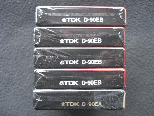 Image 3 of 5 TDK D90 audio cassettes unused and unopened