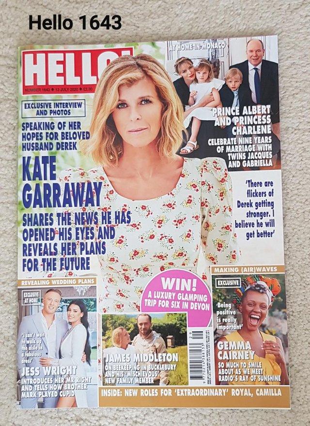 Preview of the first image of Hello 1643 - Kate Garraway / Prince Albert & Charlene.