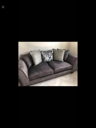 Image 3 of Grey sofa and chair excellent condition