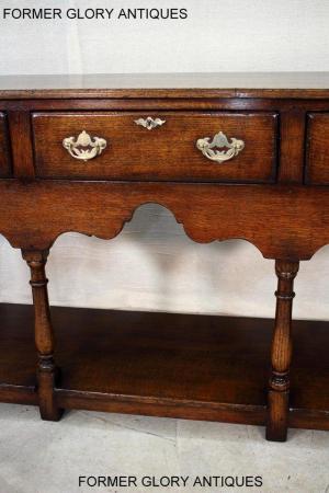 Image 7 of TITCHMARSH AND GOODWIN OAK DRESSER BASE SIDEBOARD HALL TABLE