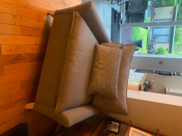 Image 3 of Grey Love seat/ sofa from west elm