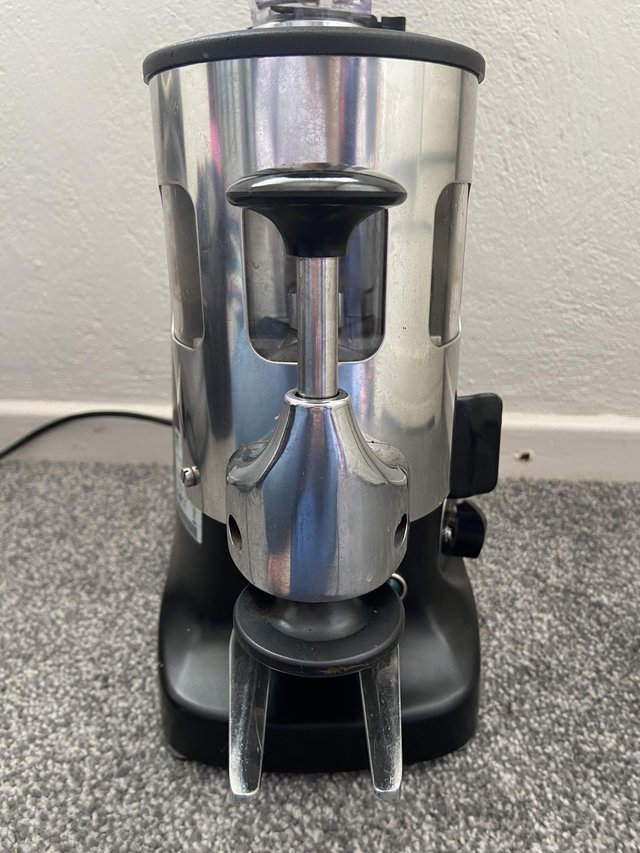 Preview of the first image of Mazzer Luigi commercial Italian coffee grinder.