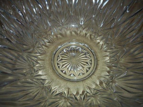 Image 3 of GLASS PUNCH BOWL WITH 11 GLASSES