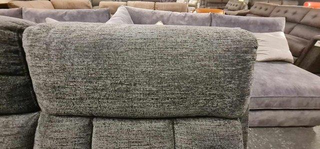 Image 9 of La-z-boy Empire Austin Ash fabric recliner 3 seater sofa
