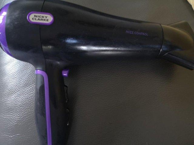 Preview of the first image of Nicky Clarke frizz control hairdryer.
