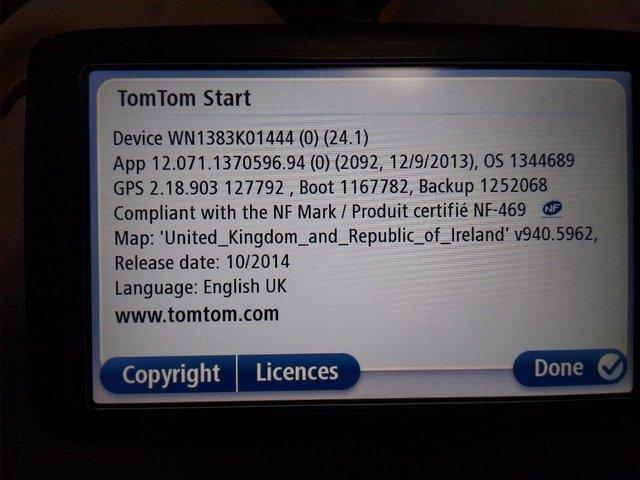 Preview of the first image of tomtom start 6" screen sat nav.