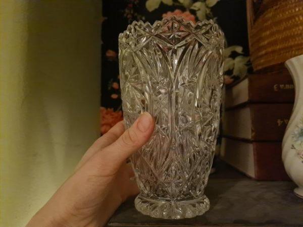 Image 1 of Beautiful crystal glass vase for sale