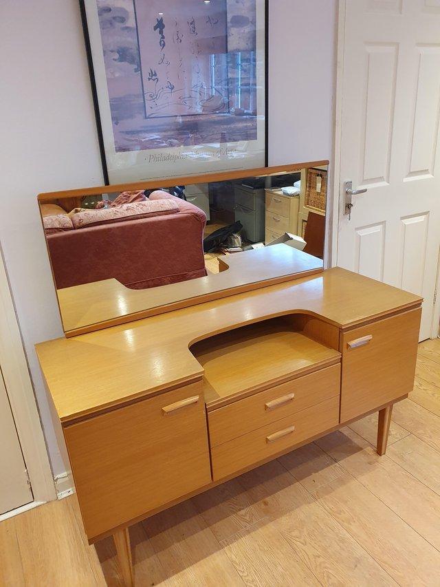 Preview of the first image of Mid Century Teak Dressing Table.
