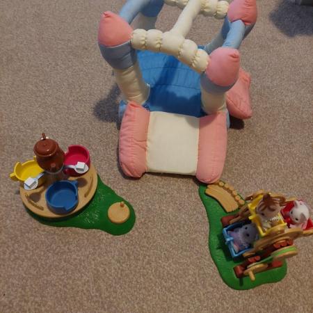 Image 2 of Rare Vintage Sylvanian Families Bouncy Castle and rides