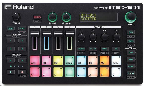 Preview of the first image of Roland MC-101 Roland MC101 Groovebox Sequencer.