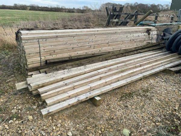Image 1 of Fence Posts (1.8m and 2.1m), Fence Rails (4.8m)