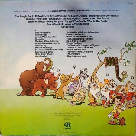 Image 3 of The Greatest Hits of Walt Disney 1975 UK Gatefold LP. NM/VG+