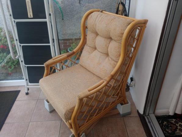 Image 1 of Bamboo/ Wicker Conservatory Set