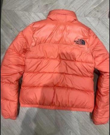 Image 3 of The northface orange /coral xs puffa coat