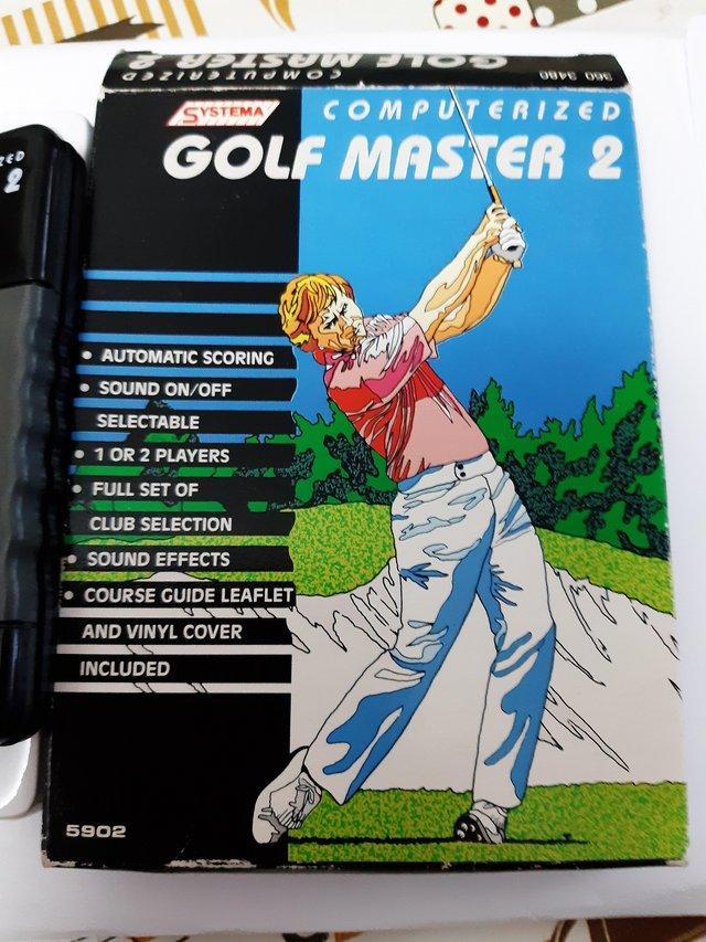 Preview of the first image of Golf master hand held retro game.
