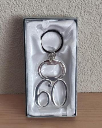 Image 2 of Brand New & Boxed 60th Birthday Keyring/Key Ring