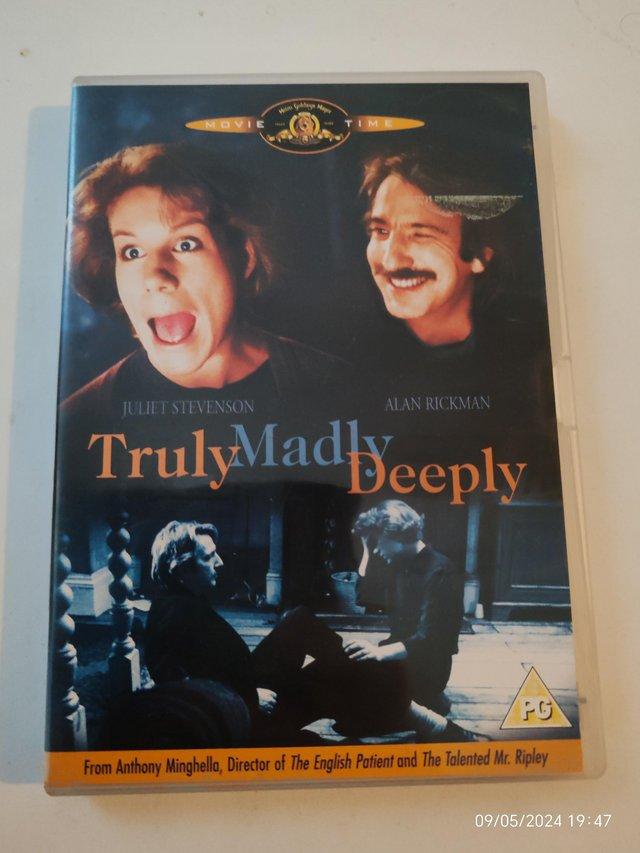 Preview of the first image of Truly madly deeply dvd classic film.