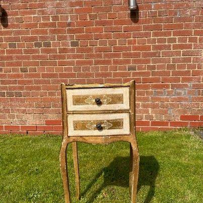 Image 1 of Hand painted Venetian Bedside Table